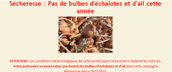 Secheresse - catalogue Plantons le decor 2022-23