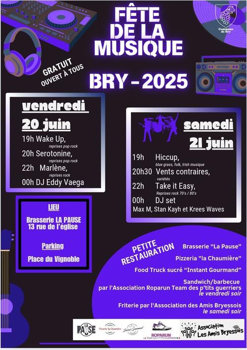 affiche fete de la musique 2025